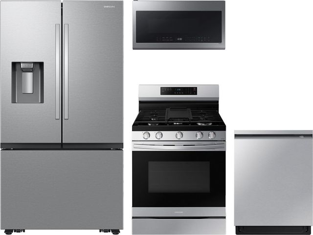 Samsung 4 Piece Stainless Steel Gas Kitchen Package-0