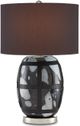 Currey & Company Schiappa Black/White Table Lamp-0