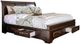Mazin Furniture Milton Warm Brown Cherry Queen Storage Bed-0
