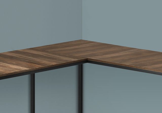 Monarch Specialties Inc. Brown Reclaimed/Black Computer Desk-1