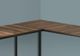 Monarch Specialties Inc. Brown Reclaimed/Black Computer Desk-1