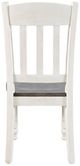 Jofran Inc. Madison County Brown/Vintage White Slatback Dining Side Chair-3