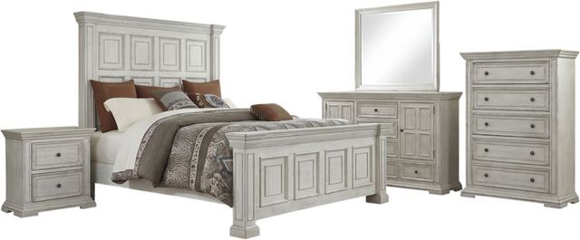 Liberty Furniture Big Valley 5-Piece Whitestone King Bedroom Set-0