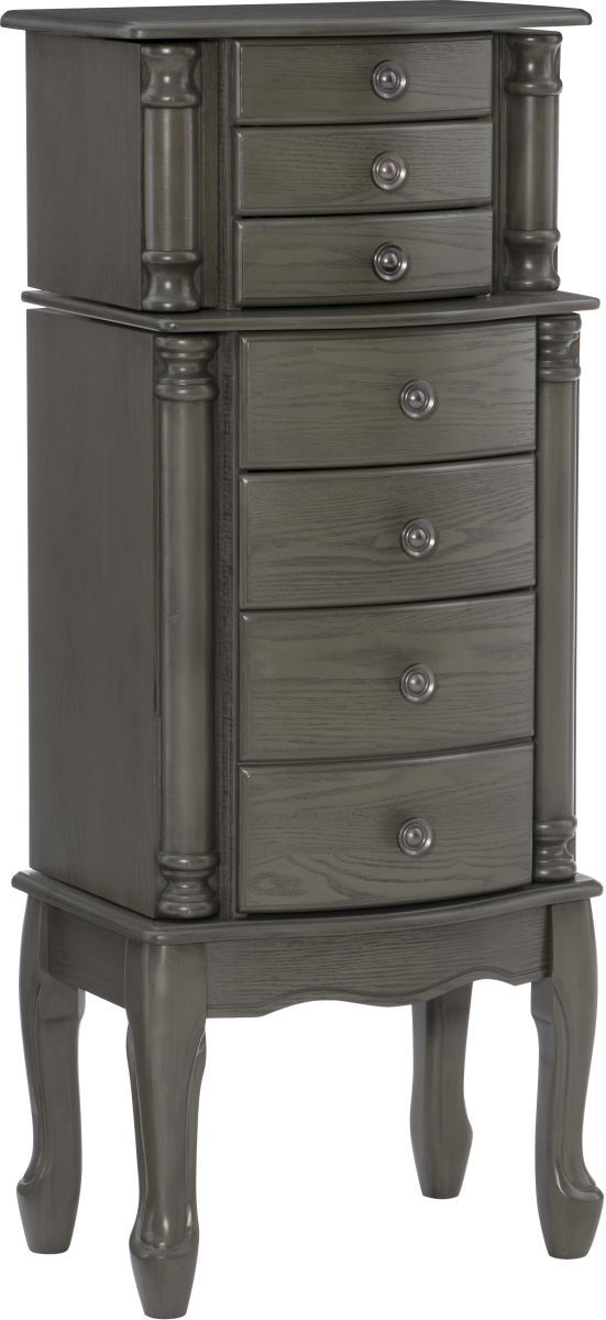Powell® Shauna Grey Jewelry Armoire-0