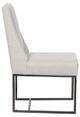 Vanguard® Furniture Michael Weiss Ellsworth Konza Ivory/Polished Black Nickel Side Chair-2