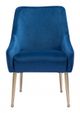 Zuo® Mira Blue/Gold Dining Chair-1