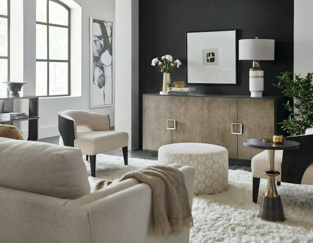 Hooker® Furniture Melange Asher Dark Wood Entertainment Credenza-1