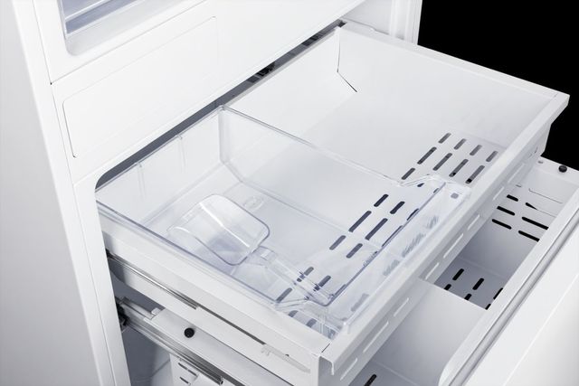 Induction Hardware 30" Black Stainless Steel Built-In Bottom Freezer Refrigerator with Ice Maker and Water Dispenser-1