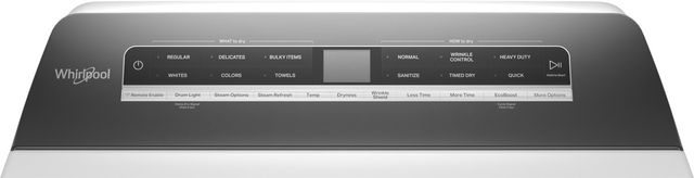 Whirlpool® 7.4 Cu. Ft. White Front Load Electric Dryer with Advanced Moisture Sensing-4