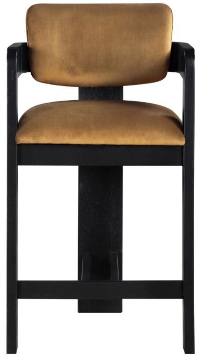 Meridian Furniture Sacha Saddle Upholstered Counter Stool-1