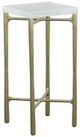 Fairfield® Libby Langdon Mangold White Drink Table with Champagne Base-0