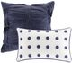 Olliix by Urban Habitat Indigo Blue King/California King Brooklyn Cotton Jacquard Comforter Set-3
