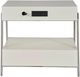 Universal Explore Home™ New Modern Ingrid Polished Nickel Nightstand-3