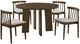 Coaster® Strouse 5-Piece Walnut/Wheat Dining Table Set-0