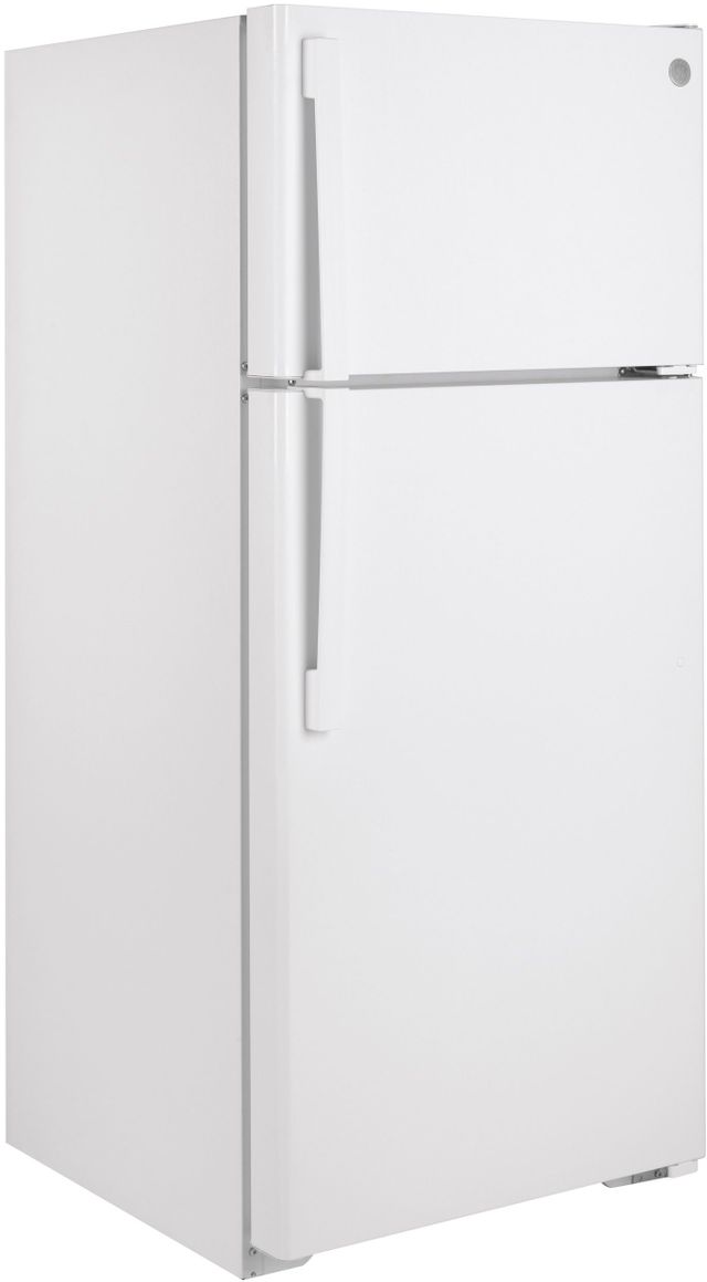 GE® 28 in. 16.6 Cu. Ft. White Top Freezer Refrigerator-3