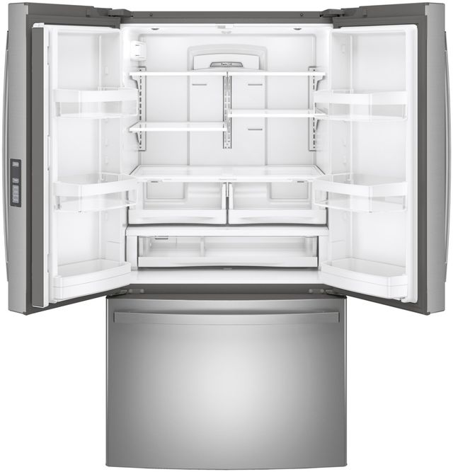 GE® 36" 28.8 Cu. Ft. Fingerprint Resistant Stainless Steel French Door Refrigerator-3
