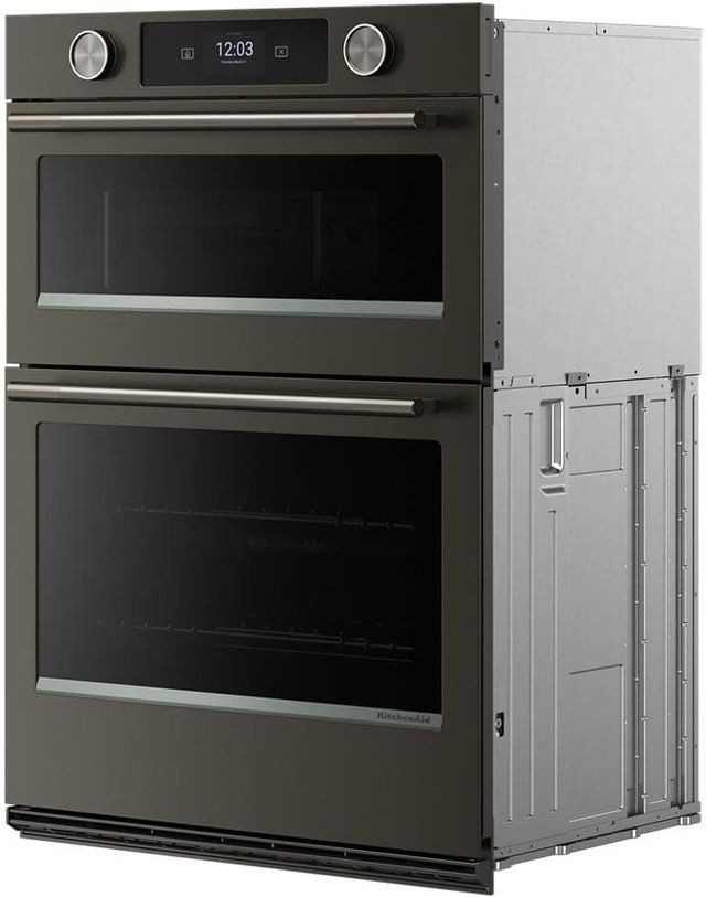 KitchenAid® 30'' Black Ore Ove/Micro Combo Electric Wall Oven with Intelligent Cooking Camera-3