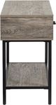 Magnussen Home® Fenwick Whitetail Brown Rectangular Sofa Table with Matte Black Base-3