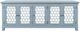 Jofran Inc. Isabella Blue 86" Mirrored Accent Cabinet-3