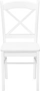 Monarch Specialties Inc. 2-Piece White Cross-Back Side Chair Set-2