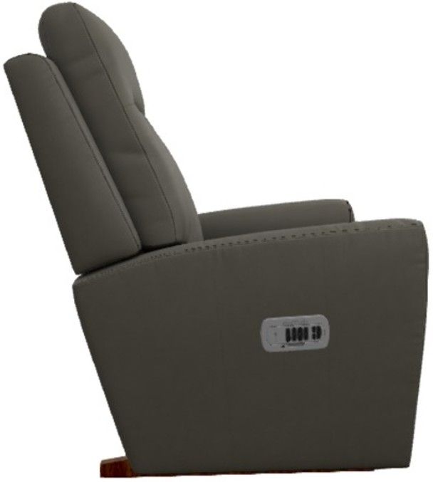 La-Z-Boy® Kodie Dove Gray Power Rocking Recliner with Headrest and Lumbar-3