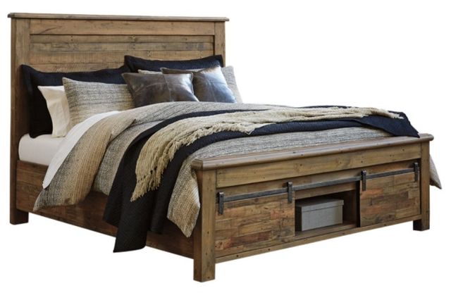 Signature Design by Ashley® Sommerford 3-Piece Brown Queen Panel Storage Bed Set-1