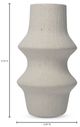 Moe's Home Collection Lacy White Vase-5