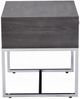 ACME Furniture Iban Gray Oak End Table with Chrome Base-4