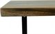 International Furniture Direct Zaphiro Brown Top Sofa Table with Black Base-4