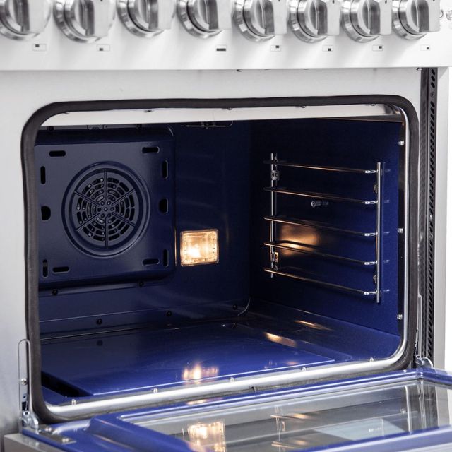 FORNO® Capriasca 48" Stainless Steel Pro Style Dual Fuel Range-3