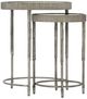 Hooker® Furniture Melange Mirrored Top Nesting Table with Silver Base-0