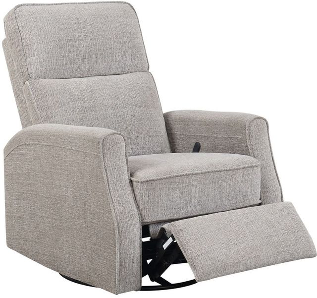 Emerald Home Tabor Beige Manual Swivel Glider Recliner-1