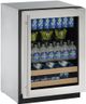U-Line 2000 Series 24" 4.9 Cu. Ft. Stainless Steel Beverage Center-0