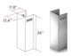 ZLINE 36" Stainless Steel Chimney Extension -2