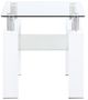 Coaster® Dyer 2-Piece Glass Top Occasional Table with Chrome/White Base Set-1