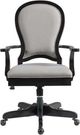 Riverside Furniture Clinton Hill Gray/Kohl Black Round Back Upholstered Desk Chair-0