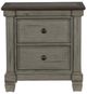 Homelegance® Weaver Coffee/Antique Gray Nightstand-2