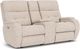 Flexsteel® Strait Oyster Power Reclining Loveseat with Console and Power Headrests-0