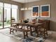 Sunny Designs™ Tuscany Vintage Mocha Extension Dining Table with Turnbuckle-1