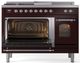 Ilve® Nostalgie II Series 48" Burgundy Pro Style Dual Fuel Range-2