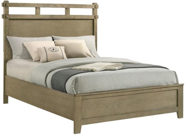 Coaster® Hazlewood Vineyard Oak Queen Panel Bed-1