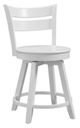 John Thomas Furniture® Hampton Sara Pure White Counter Swivel Stool-0
