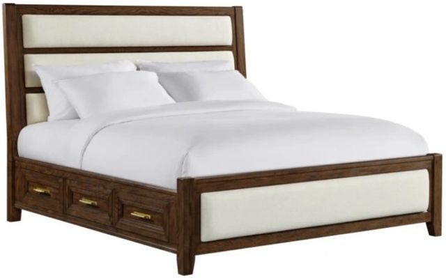 Intercon Marlow Beautiful Sable/Beige King Storage Panel Bed-0