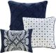 Olliix by Madison Park Vienna 6 Piece Indigo King/California King Printed Duvet Cover Set-1