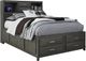 Signature Design by Ashley® Caitbrook Gray Full 7-Drawer Storage Bookcase Bed-0