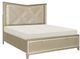 Mazin Furniture Bijou Champagne Eastern King Platform Bed-1