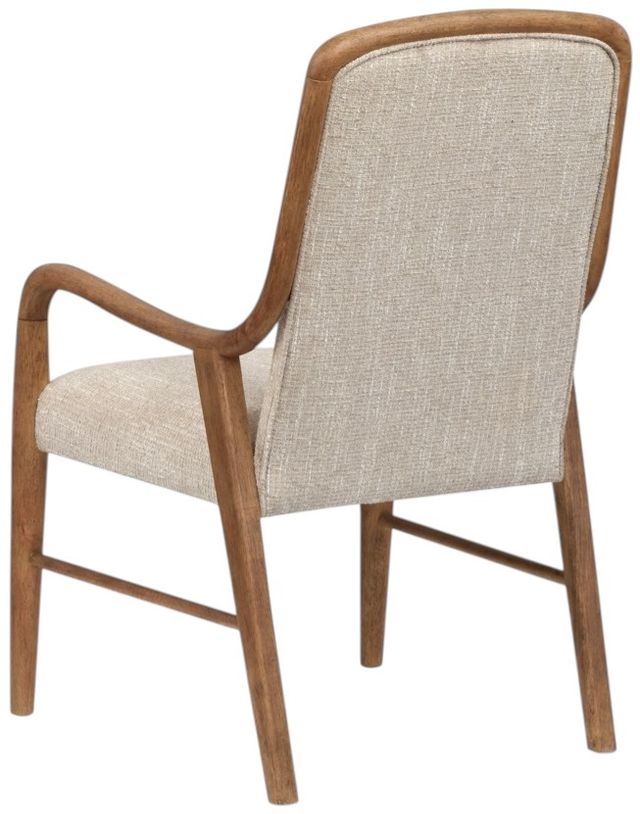 Magnussen Home® Woodward Beige/Dark Clove Brown Dining Arm Chair with Upholstered Seat and Back-3