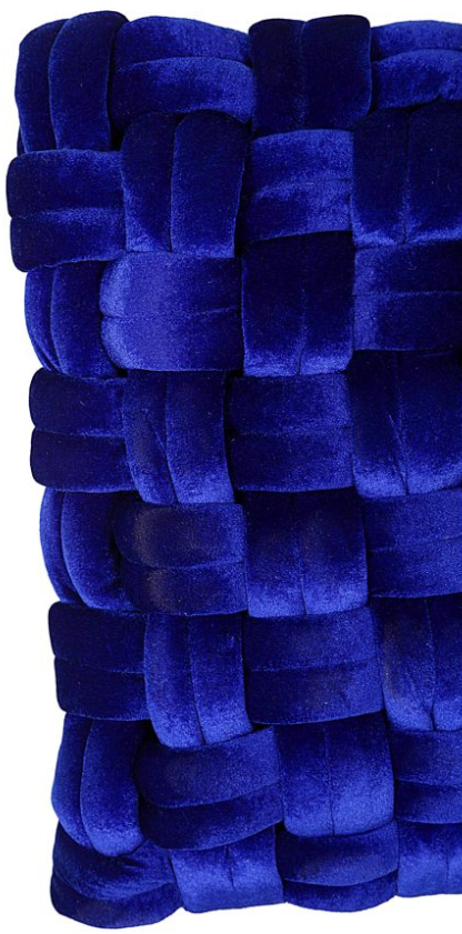 Moe's Home Collection PJ Royal Blue Velvet Pillow-2