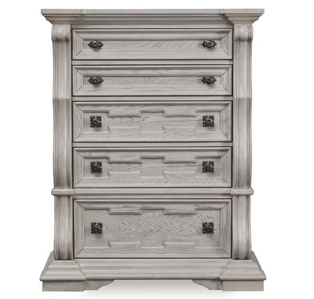 Signature Design by Ashley® Bruchandi Antique White 5-Drawer Chest-1