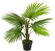 A & B Home Green Artificial Fan Palm Tree in Pot-0